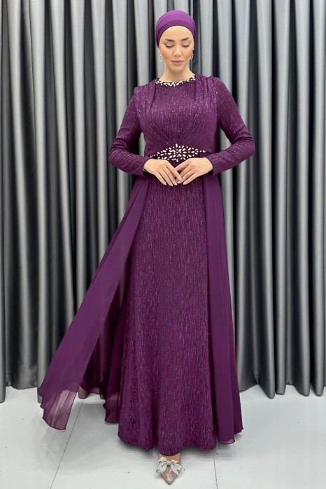 PLUM EVENING DRESS