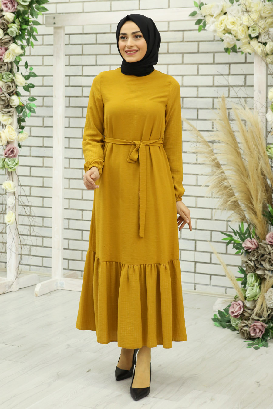 Mustard Party Dress - Buy Mustard Party Dress online in India