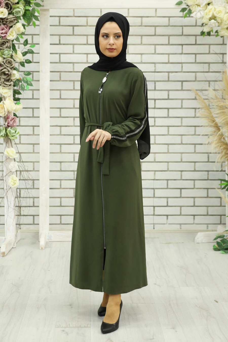 KHAKI ABAYA