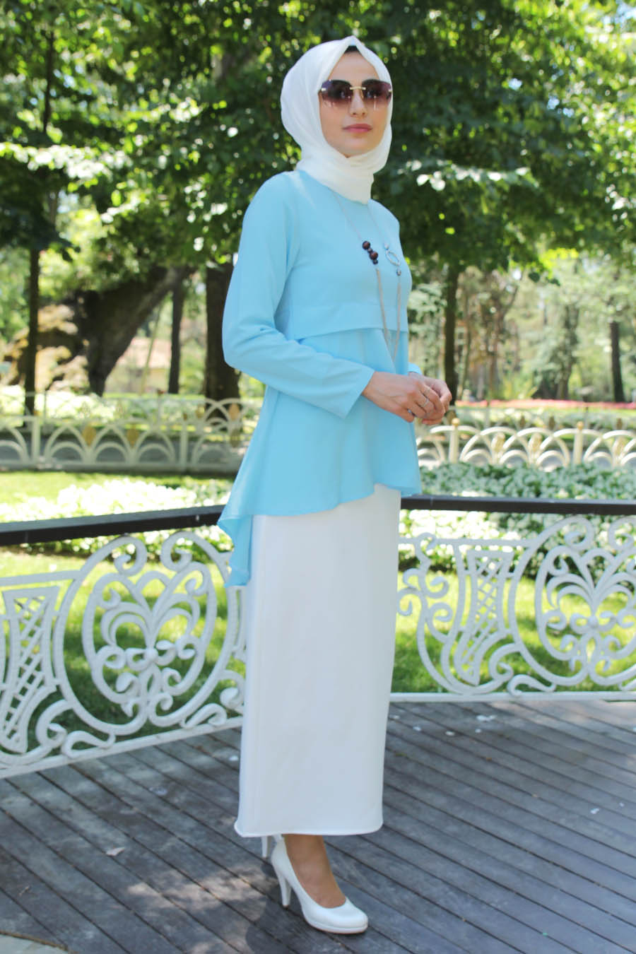 Baby blue hotsell skirt hijab