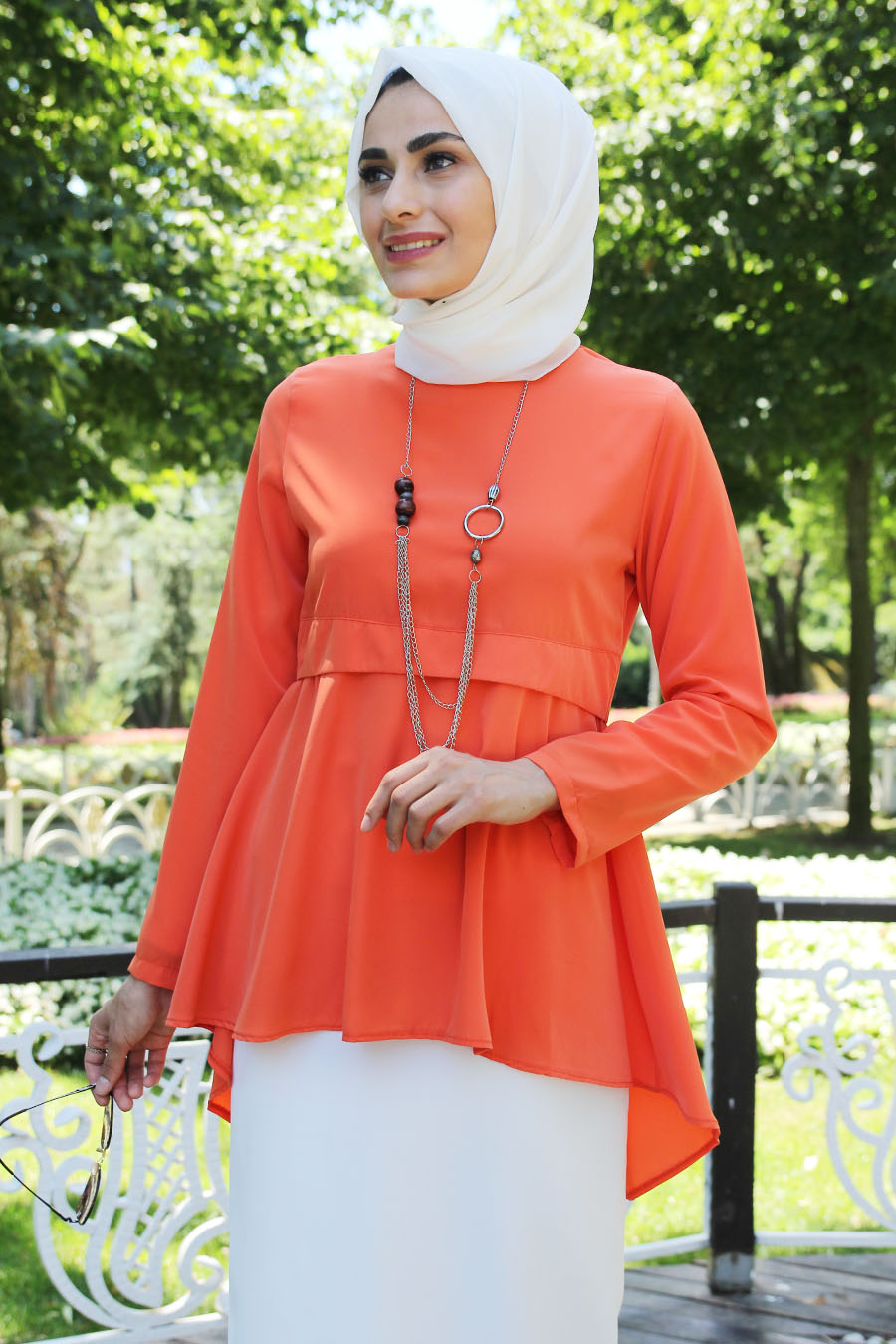 Orange hotsell skirt hijab