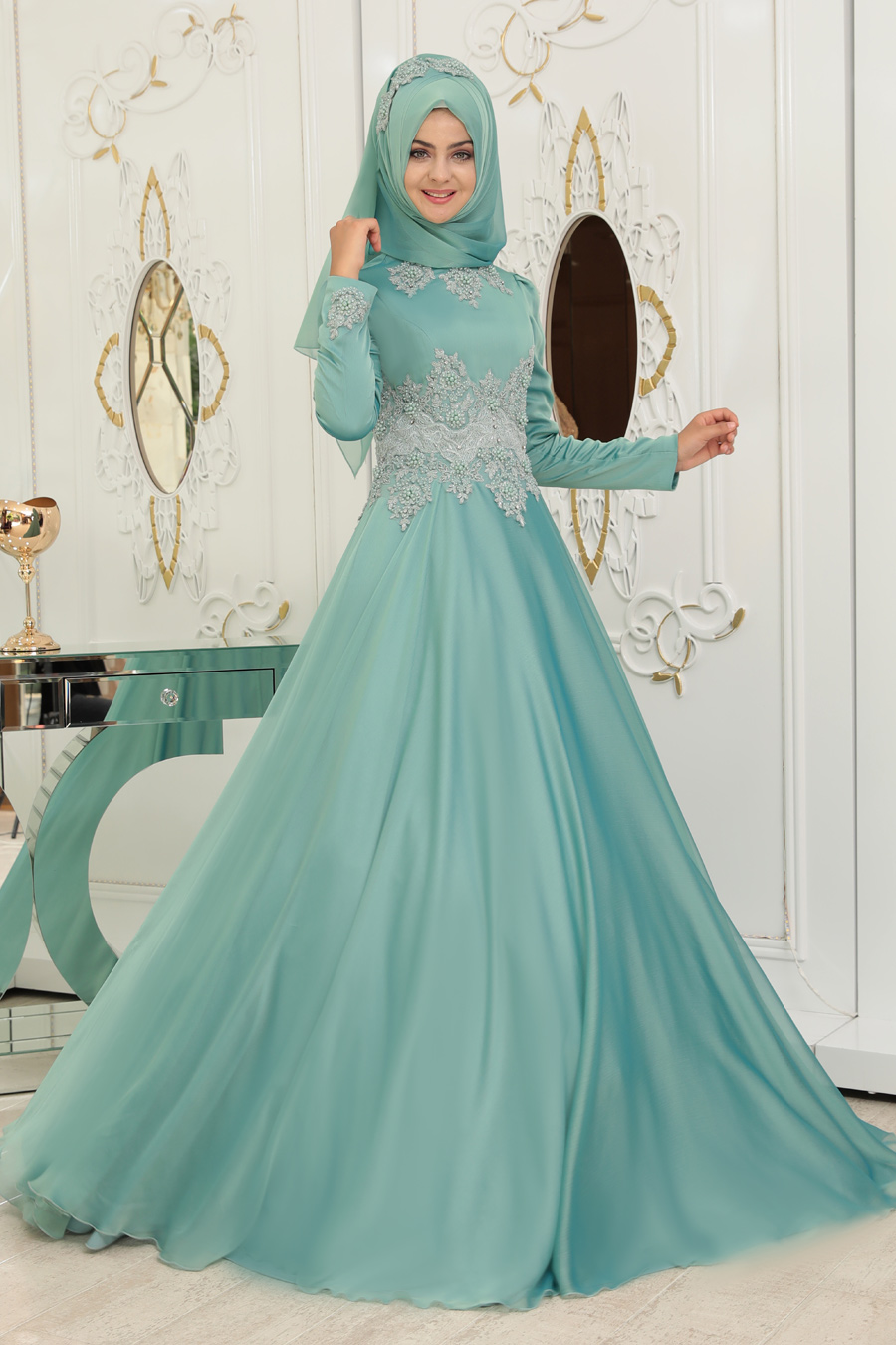 mint party dress