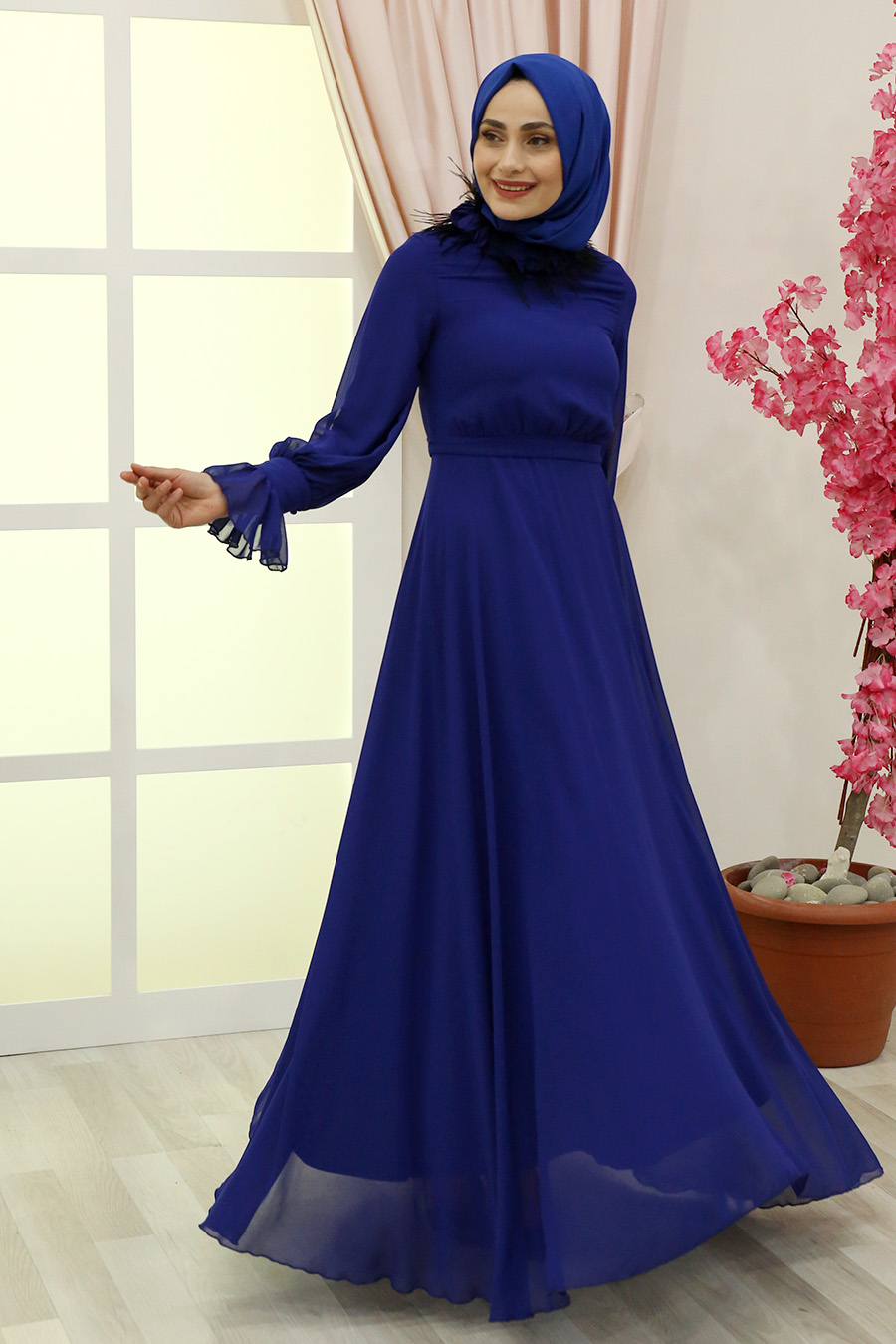 EVENING DRESS SAKS BLUE